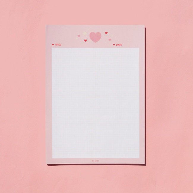 After The Rain Twinkle B5 size grid memo notepad