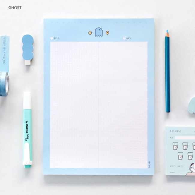 Ghost - ICONIC Sweet B5 size grid notes memo notepad