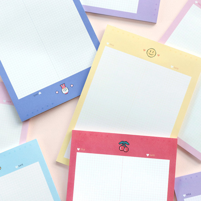 ICONIC Sweet B5 size grid notes memo notepad
