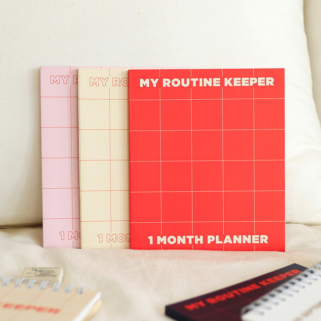 My routine keeper 1 month dateless weekly planner scheduler