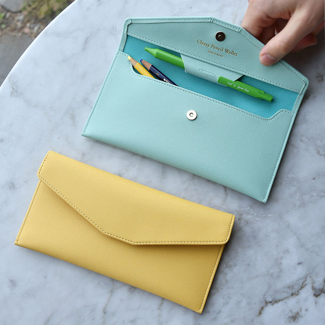Play Obje Classy synthetic leather wallet pencil case