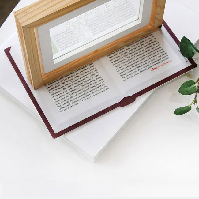 Usage example - Bookfriends World literature open book mouse pad