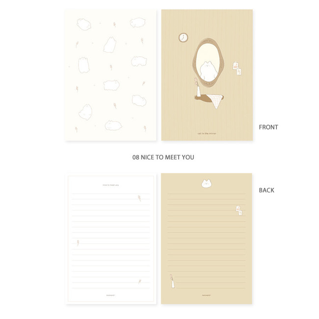08 nice to meet you - My illustration letter always thank you envelope set ver2
