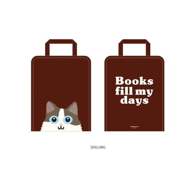 Dolling - Bookfriends Reading pet zip around file bag