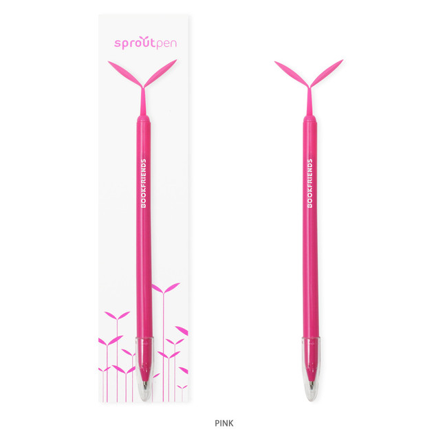 Pink - Bookfriends Sprout basic 0.7mm pen with Dokumental black ink