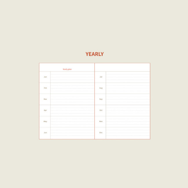 Yearly plan - Intro - DESIGN GOMGOM Seize the day dateless weekly planner 