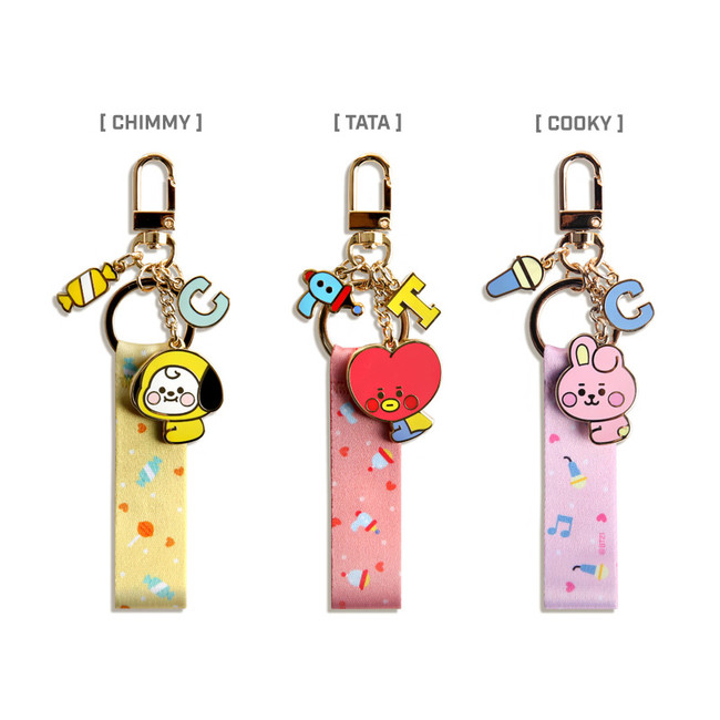 Option - BT21 Baby strap metal keyring