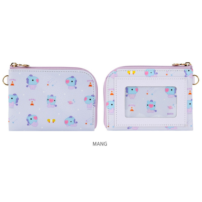 MANG - BT21 Baby pattern zipper card pocket wallet