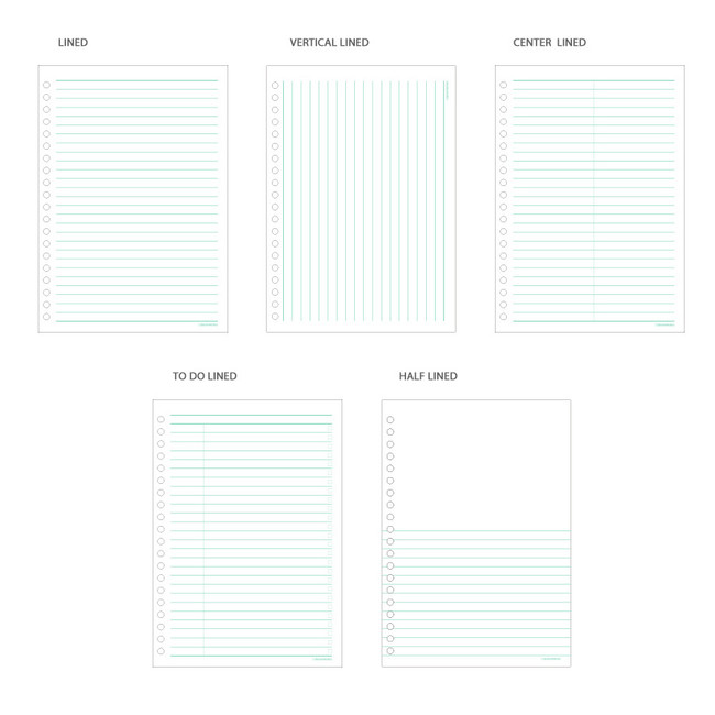 Option - Bookfriends World literature A5 20 holes binder refills