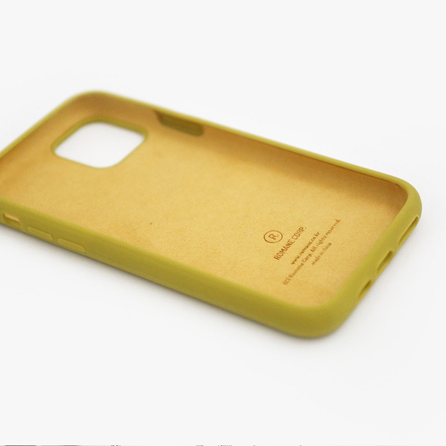 Inner suede - ROMANE MonagustA simple iPhone 11 pro silicone case
