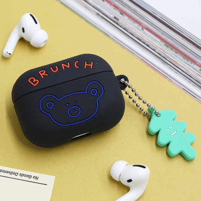 Black - Brunch brother Airpods pro silicone case
