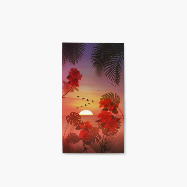 Appree Tropical sunset nature scene sticker set