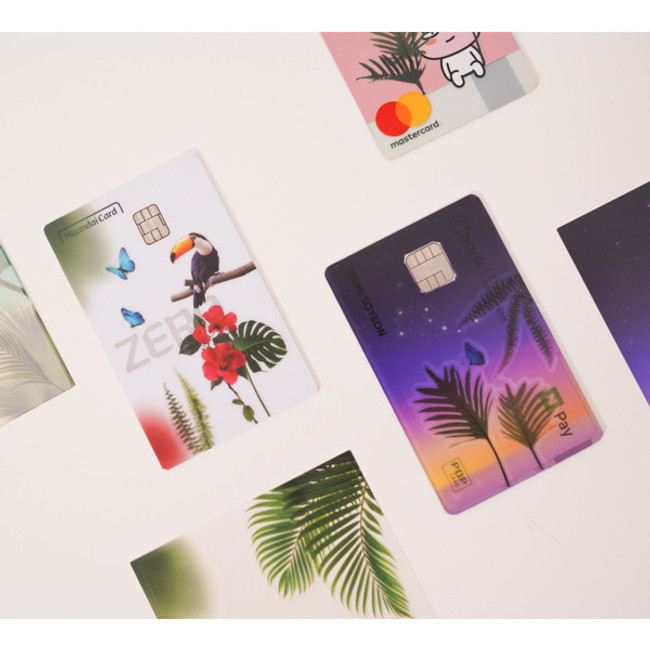 Usage example - Appree Tropical sunset nature scene sticker set