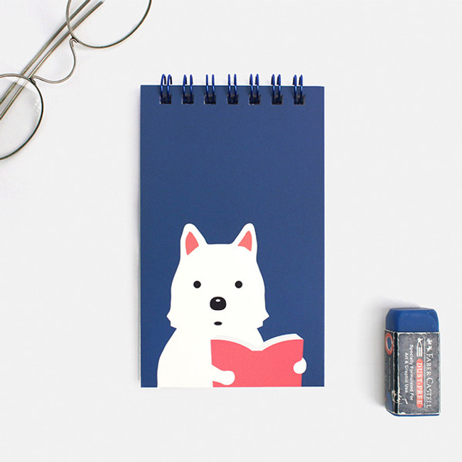 Jinjung - Bookfriends Reading pet wire-bound grid writing pad