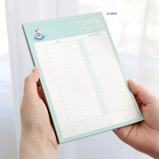 03 Mint - ICONIC Haru dateless daily study planner desk notepad
