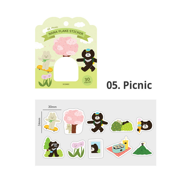 05 Picnic - ICONIC Nana cute sticker pack