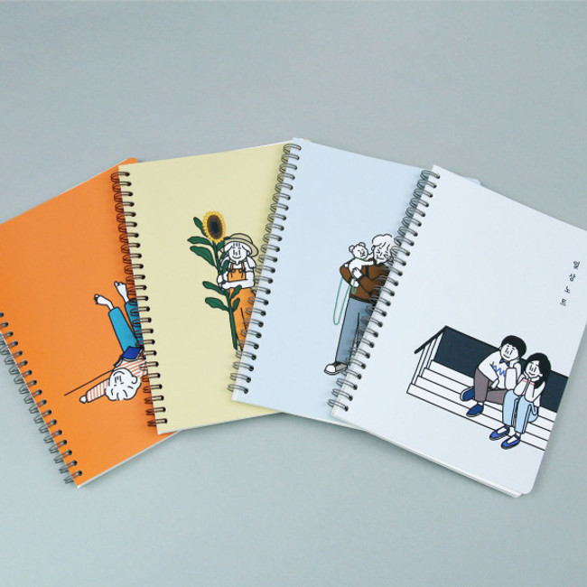 DESIGN GOMGOM My You Common days wire-bound lined notebook