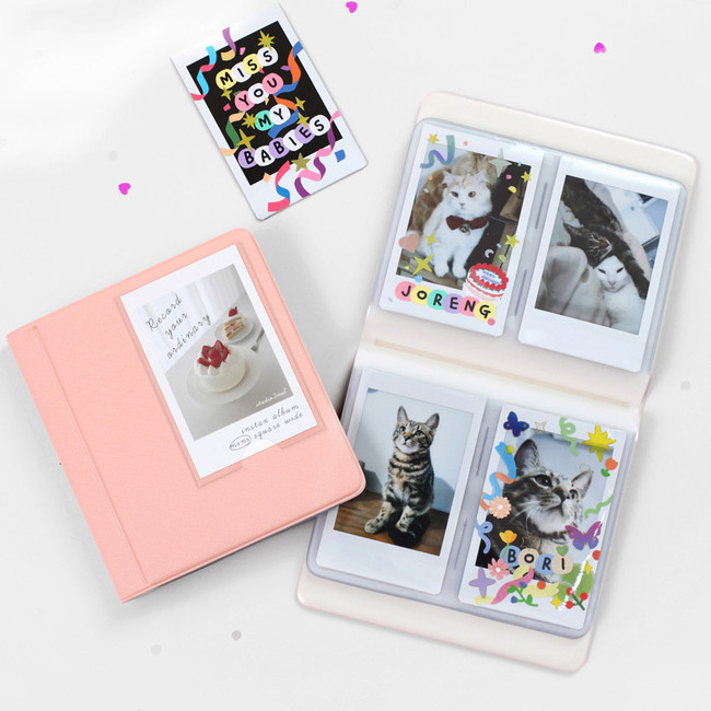 Indi Pink - 2NUL Instax mini slip in the pocket photo album