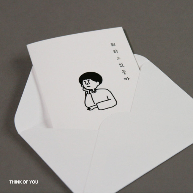 Think of you - DESIGN GOMGOM My You mini card and envelope set