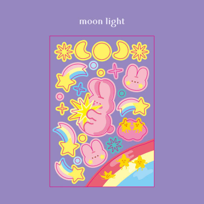 Moonlight - DESIGN GOMGOM Reeli removable glitter sticker