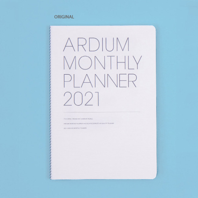 Original - Ardium 2021 dated monthly planner scheduler