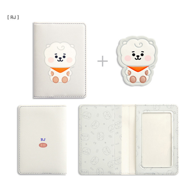 RJ - BT21 Baby card case with leather sticker