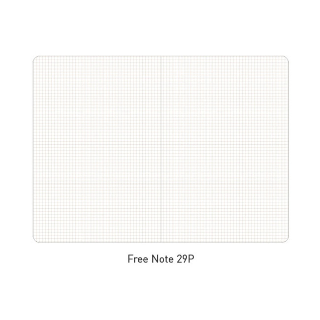 Free(grid) note - Ardium 2021 large dated monthly planner scheduler