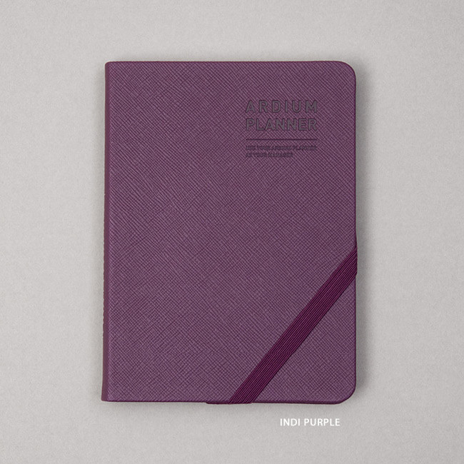 Indi purple - Ardium 2021 Simple small dated weekly planner scheduler