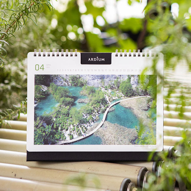 Ardium 2021 Europe travel monthly desk calendar 