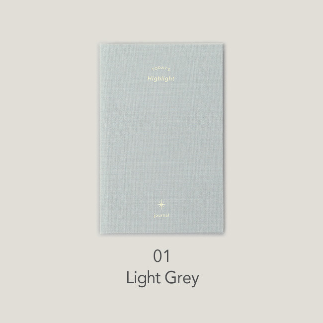 Light gray - Paperian Today's highlight small undated daily journal diary