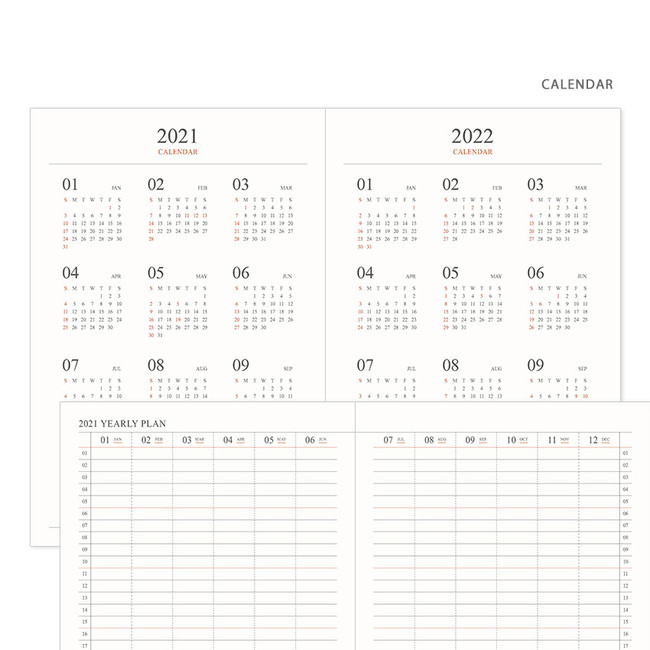 Calendar - Indigo 2021 Official small dated monthly planner scheduler