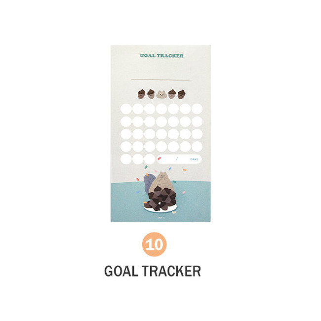 10 Goal Tracker - ICONIC Merry memo checklist planner notepads