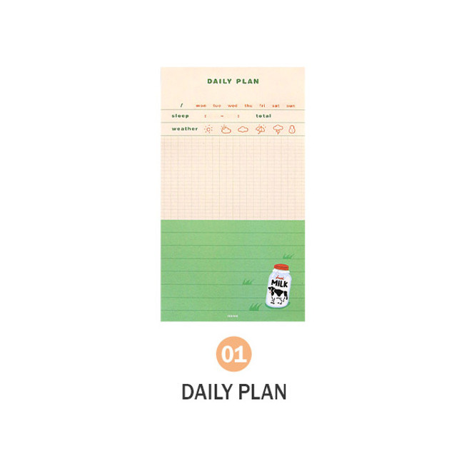 01 Daily plan - ICONIC Merry memo checklist planner notepads