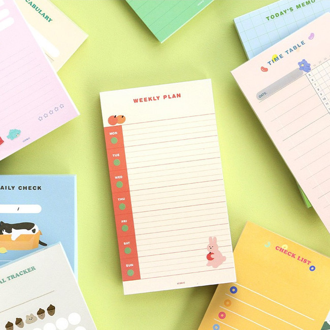 ICONIC Merry memo checklist planner notepads