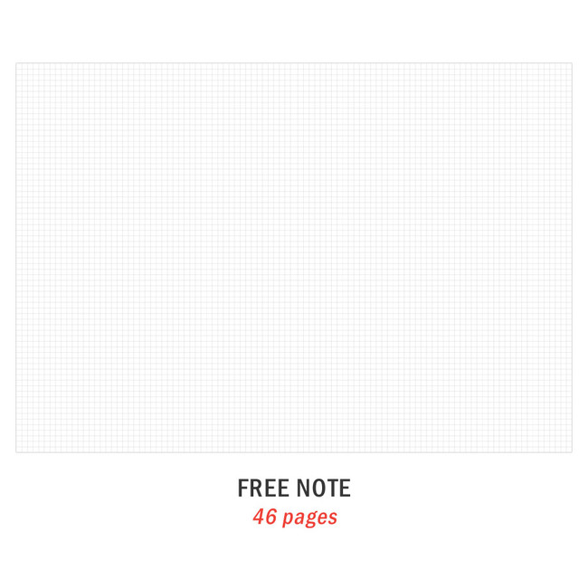 Free note - Iconic 2021 Simple large dated monthly planner