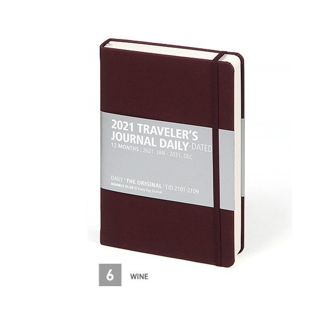 06 Wine - MINIBUS 2021 Traveler's dated daily diary scheduler