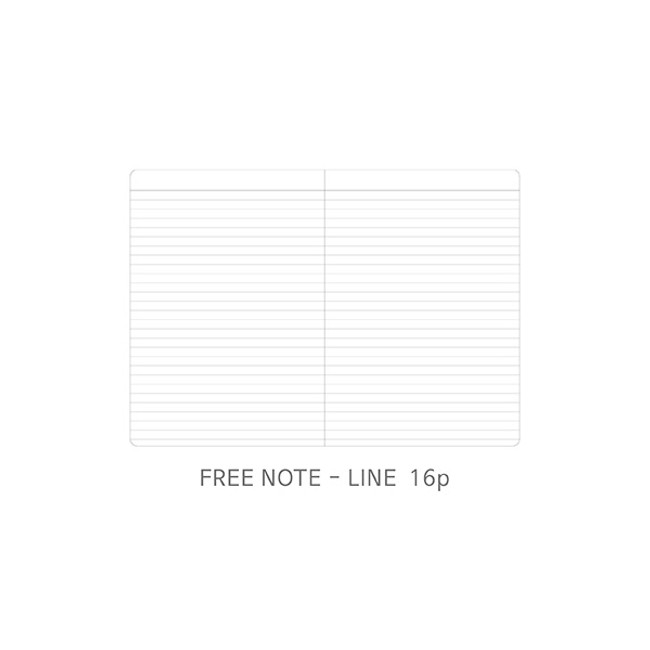 Lined note - O-check 2021 Mon journal A5 dated weekly agenda planner