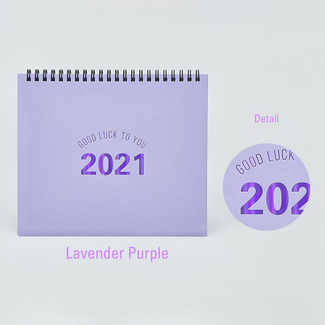Lavender purple - Antenna Shop 2021 Good luck to you monthly desk calendar