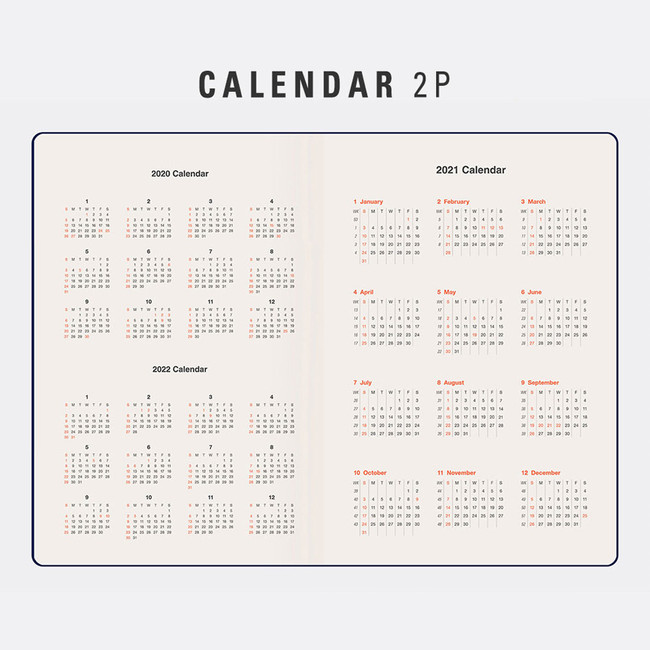 Calendar - Antenna Shop 2021 Table talk A5 dated weekly planner