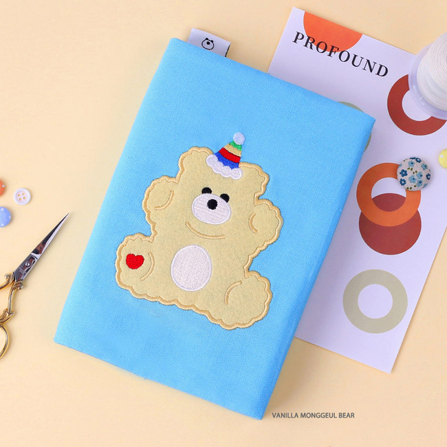 Vanilla Monggeul bear - Wanna This Tailorbird dateless weekly diary planner ver6