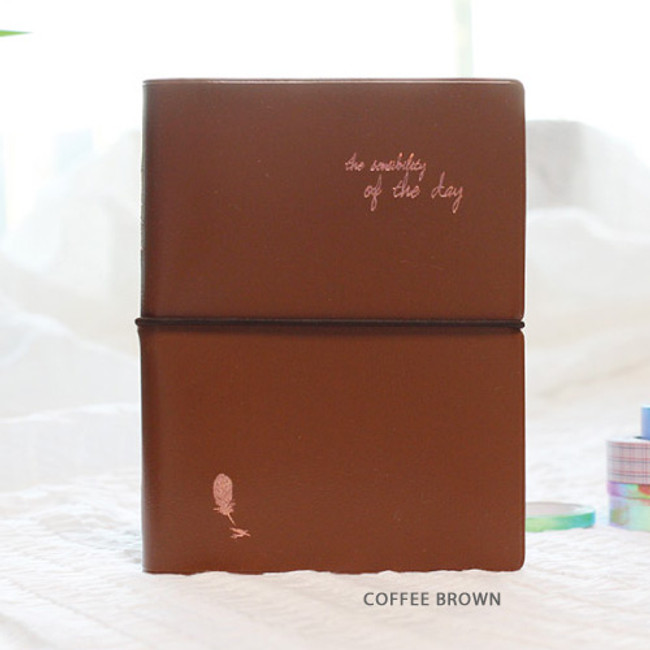 Coffee Brown - ICIEL 2021 of the day small dated weekly diary planner