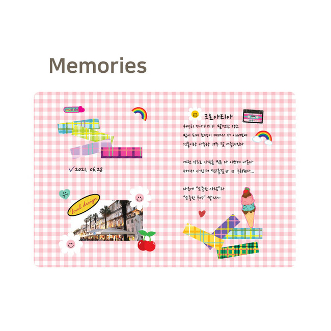 Memories - ICIEL 2021 of the day small dated weekly diary planner