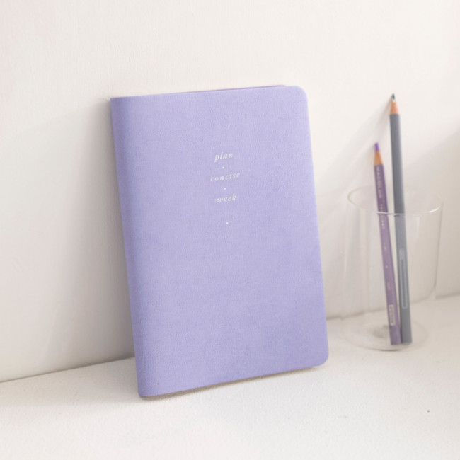 Cotton violet - 2021 Notable memory slim B6 dated weekly planner