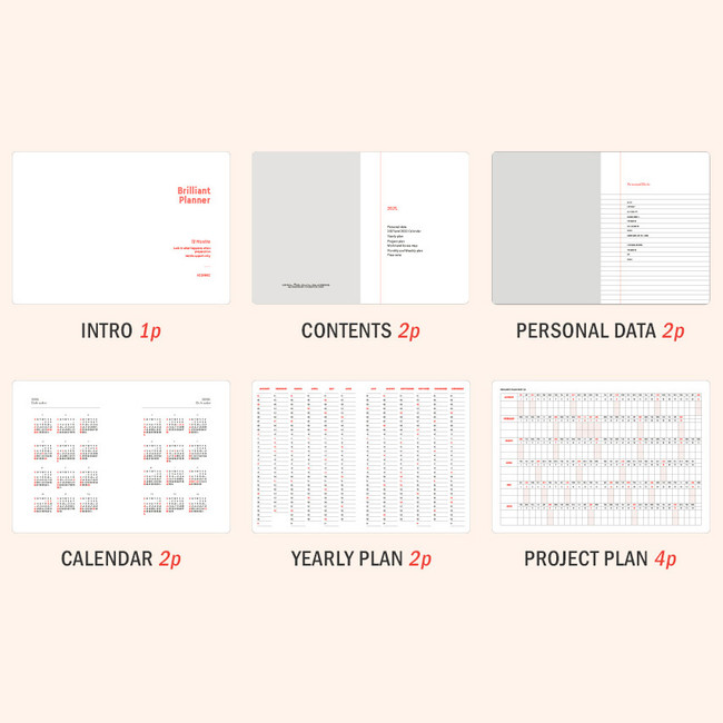 ICONIC 2021 Brilliant dated weekly diary planner