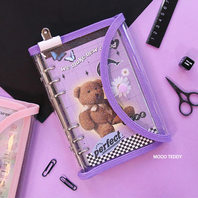 Mood Teddy - Second Mansion Love Beat A6 6-ring dateless weekly diary planner