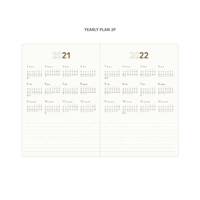 Yearly plan - 2021 Making memory small dated daily planner