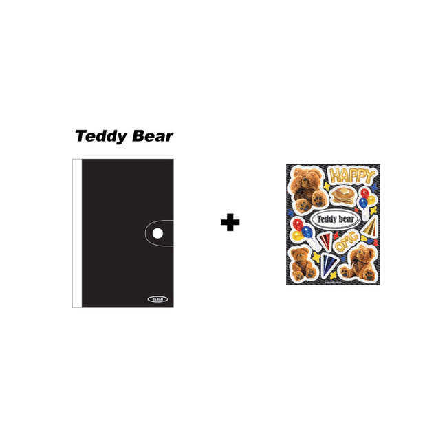 Teddy Bear - Wanna This Object dateless weekly diary with sticker