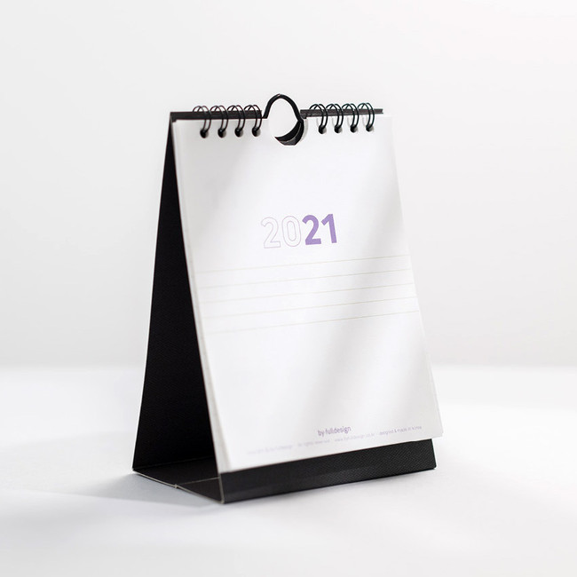 Byfulldesign 2021 Small simple monthly desk calendar