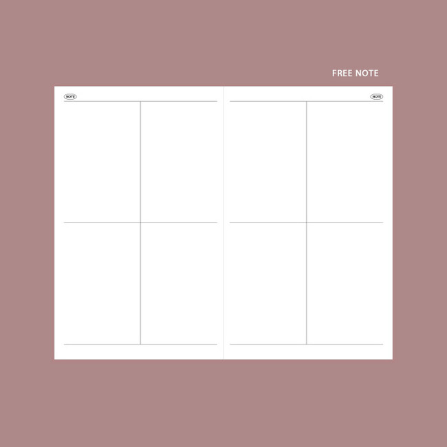 Free note - GMZ 2021 Daily log medium dated weekly diary planner