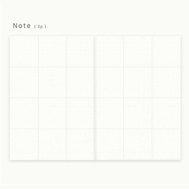 Grid note - Eedendesign 2021 Hello month A5 dated monthly planner